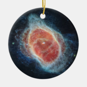 JWST James Webb Telescope Southern Ring Nebula Ceramic Tree Decoration