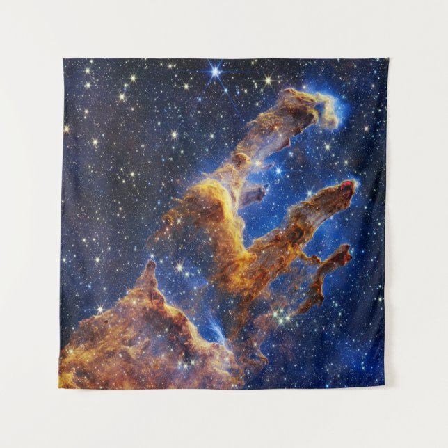 JWST Pillars of Creation, 2022 - Eagle Nebula, M16 Tapestry (Front)