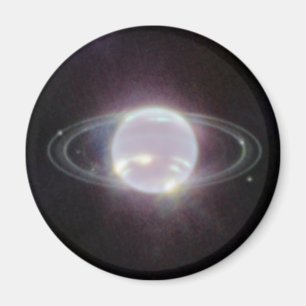 JWST Rings of Planet Neptune Magnet