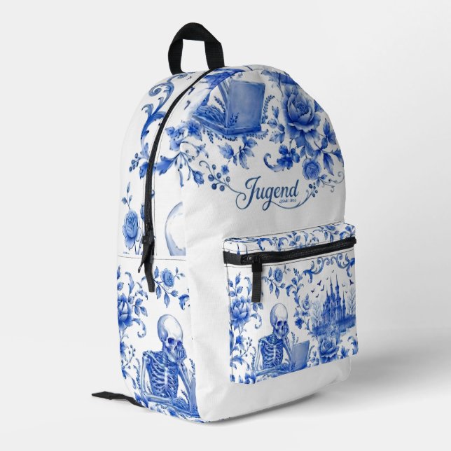 K01 PRINTED BACKPACK (Back Corner Left)