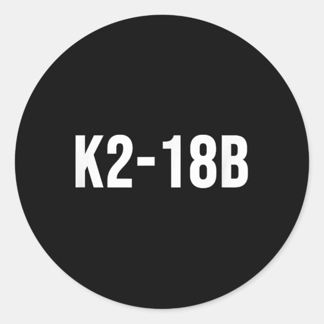 K2-18b  classic round sticker (Front)