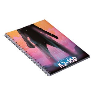 K2-18b exoplanet space art notebook