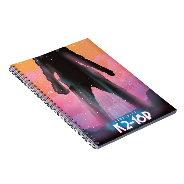 K2-18b exoplanet space art notebook (Right Side)