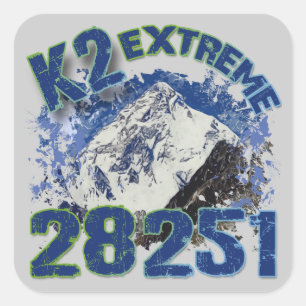 K2 Extreme 28251 Square Sticker