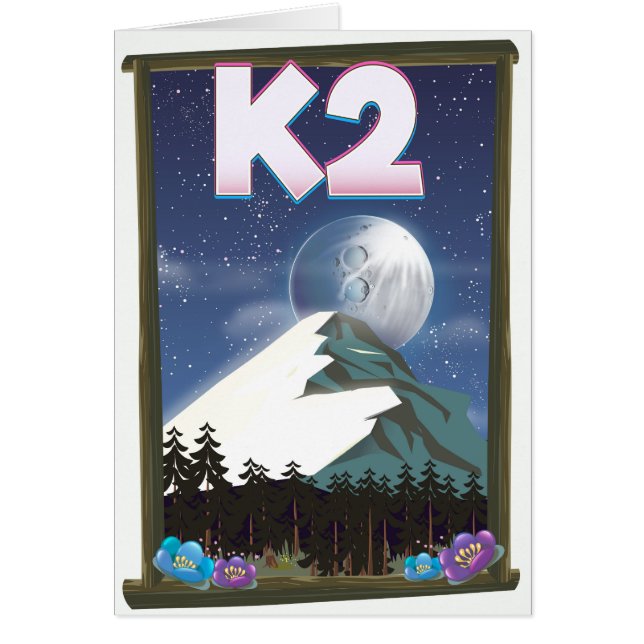 K2 Mountain travel poster (Front)