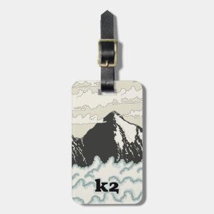 K2 Mountain Travel poster Luggage Tag