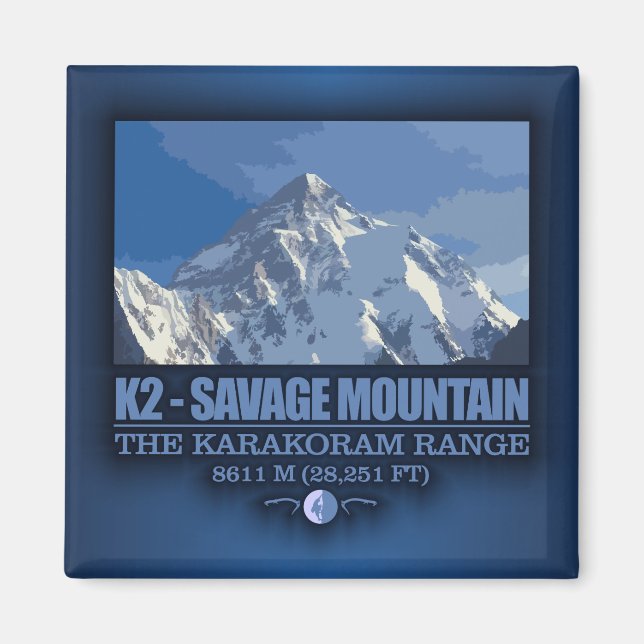 K2 -The Savage Mountain Magnet (Front)