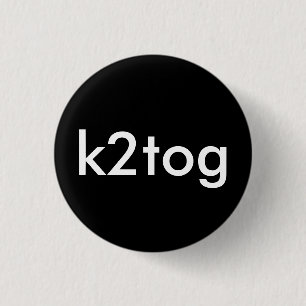 k2tog 3 cm round badge