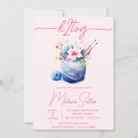 k2tog, Spring Floral, Yarn, Knitting Bridal Shower