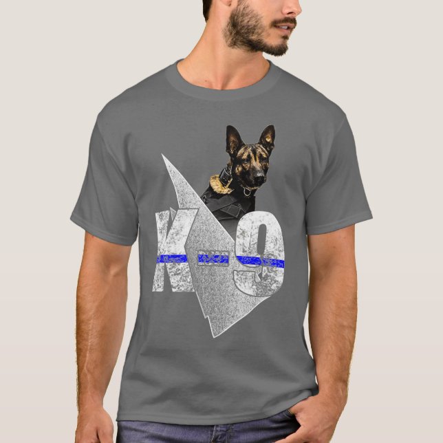 K9 Belgian Malinois Dog  Awesome Police Sheriff T-Shirt (Front)