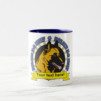 K9 Belgian Malinois Two-Tone Coffee Mug