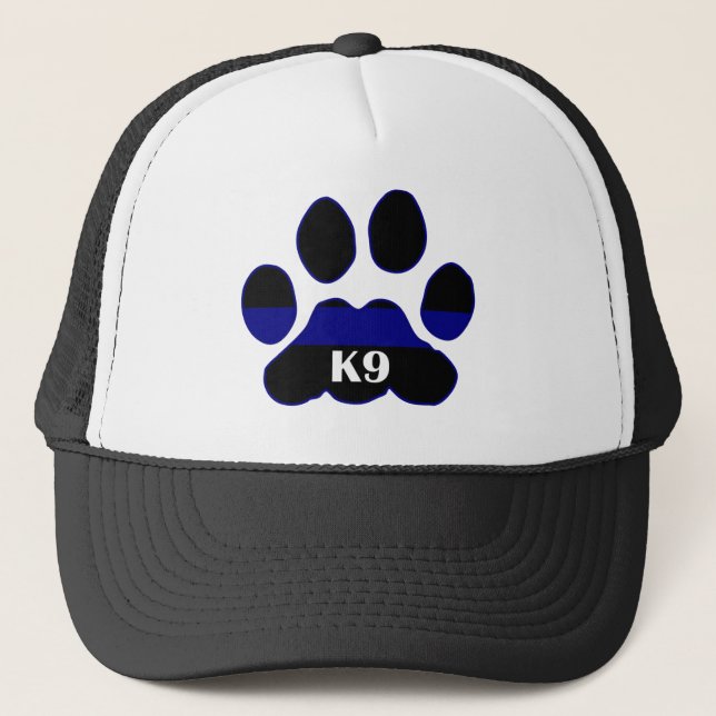 K9 Blue Line Trucker Hat (Front)