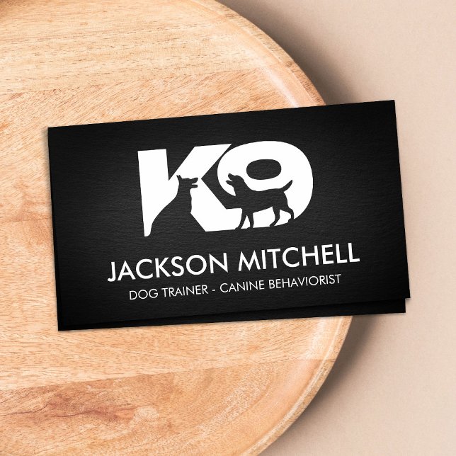 K9 Dog Trainer - Canine Behaviorist  Business Card (Creator Uploaded)