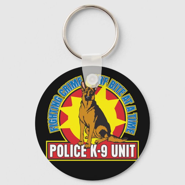 K9 German Shepherd Bite Key Ring (Front)