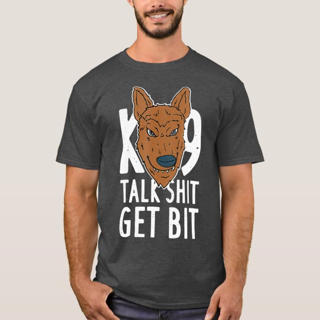 K9 germanshepherd Police Dog  Cop Peacemaker T-Shirt (Front)