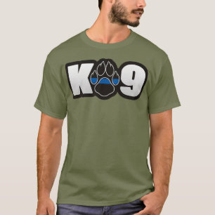 K9 Handler Police Officer Sheriff Thin Blue Line T-Shirt