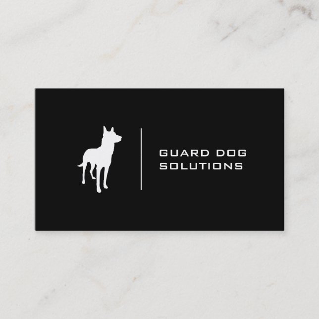 K9 | Minimal (black) Business Card (Front)