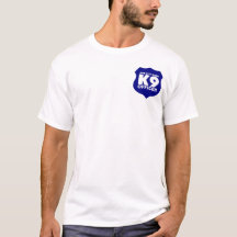 K9 Officer T-Shirt in Blue, ADD CITY NAME