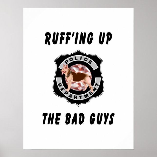 K9 Police Dog Poster (Front)