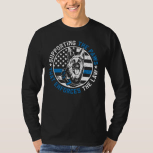 K9 Police Dog Supporting The Paws K9 Police Office T-Shirt