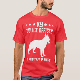 K9 Police Officer Police Dog My Pawtner Is Furry T-Shirt