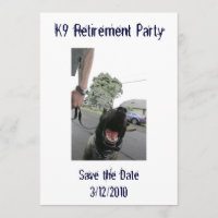 K9 Retirement Invitation