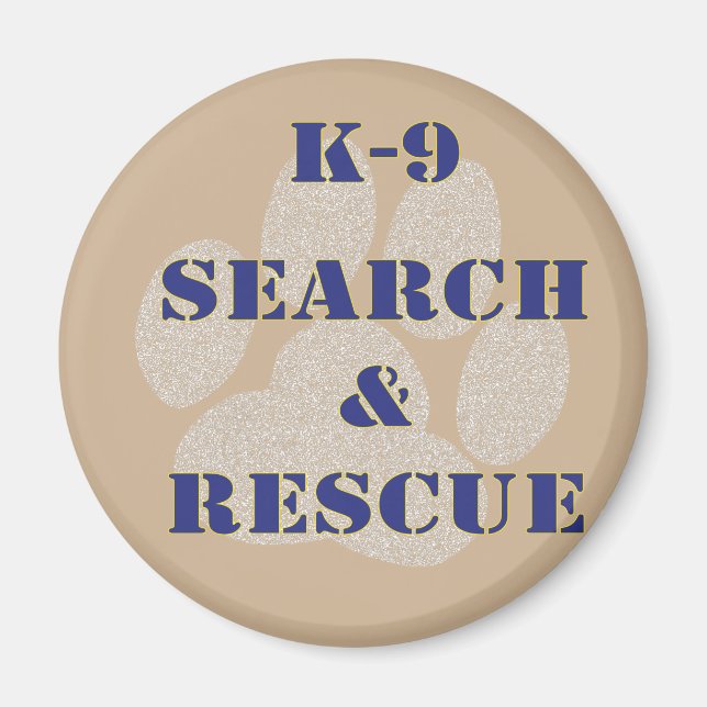 K9 Search and Rescue Magnet (Front)