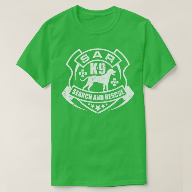 K9 Search and Rescue SAR (4) T-Shirt (Design Front)