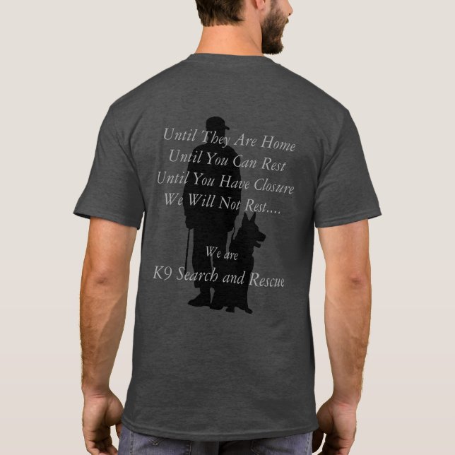 K9 search and rescue T-Shirt (Back)