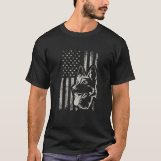 K9 Talk Shi Get Bit German Shepherd Middle Finger T-Shirt