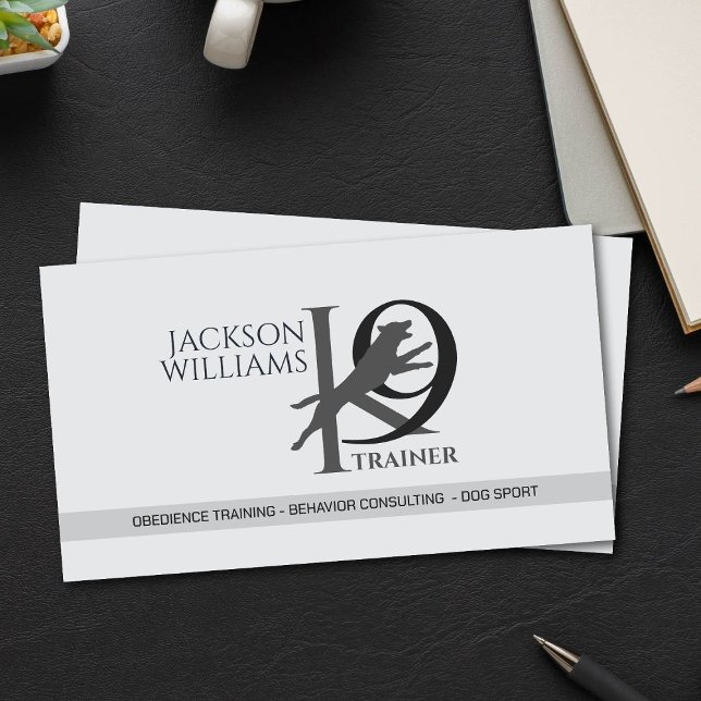 K9 Training - Dog Trainer - Canine Behaviourist  Business Card (Creator Uploaded)