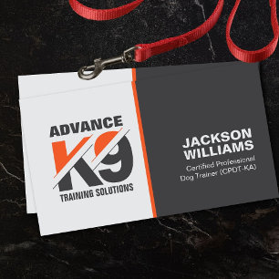 K9 Training - Dog Trainer - Canine Behaviourist  Business Card