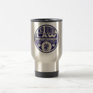 K9 Unit In Dogs We Trust Blue Travel Mug