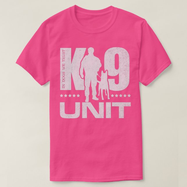 K9 Unit Police Dog Unit Malinois 2  T-Shirt (Design Front)