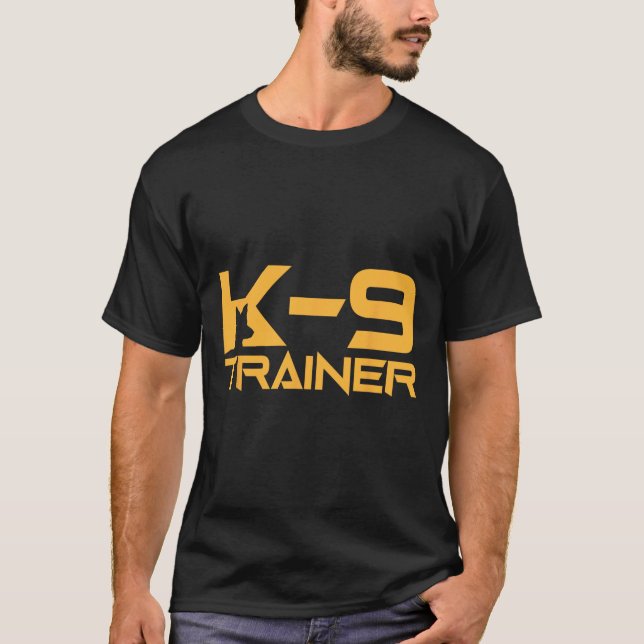 K-9 K9 Dog Handler Trainer Police Security Hallowe T-Shirt (Front)