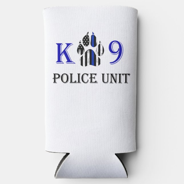 K-9 Police Unit Seltzer Can Cooler (Front)