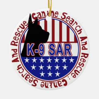 K-9 SAR ORNAMENT SEARCH AND RESCUE