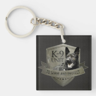 K-9 Unit GSD -Working German Shepherd Dog Key Ring