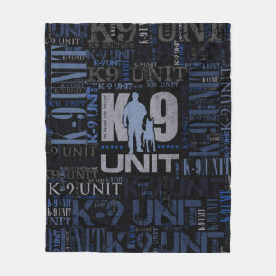 K-9 Unit  -Police Dog Unit Fleece Blanket