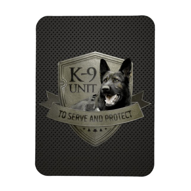K-9 Unit  -Police dog Unit- German Shepherd Magnet (Vertical)