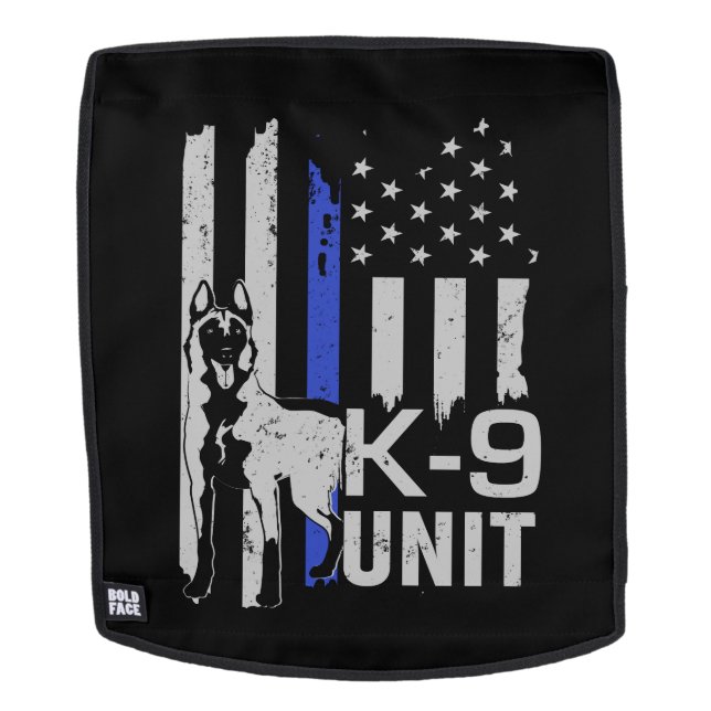 K-9 Unit  -Police Dog Unit- Malinois Backpack (Removable Face)