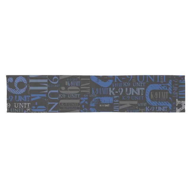K-9 Unit  -Police Dog Unit Short Table Runner (Horizontal)