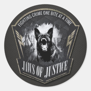 K-9 Unit  -Police  Unit- German Shepherd Classic Round Sticker