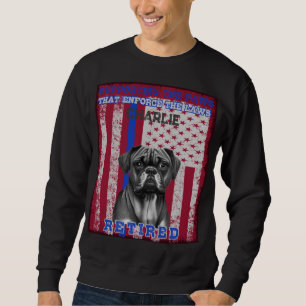 K-9 Veteran Boxer Working Dog Personalised  Sweatshirt