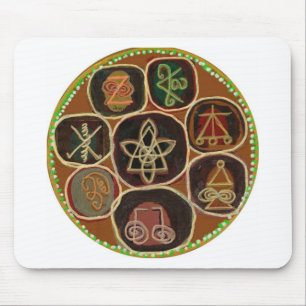 K A R U N A Reiki Emblem Mouse Pad