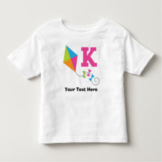 K Alphabet Letter Personalised Toddler T-Shirt