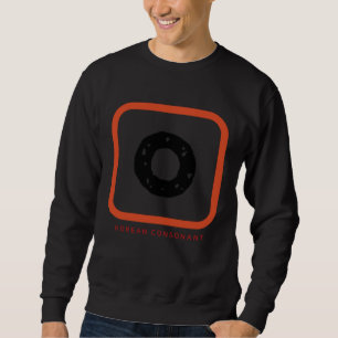 K culture Korean alphabet Hangul Consonant   10 Sweatshirt