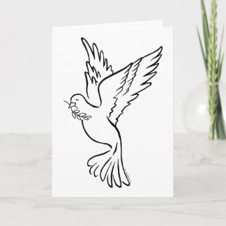 K - Dove of Peace Card
