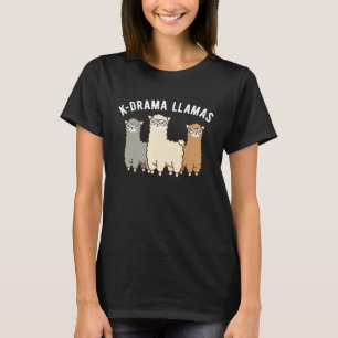 K Drama Llama South Korean Dramatic Cria Herd T-Shirt