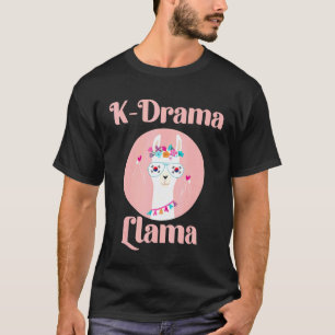 K drama Llama South Korean Flag Kdrama Lovers Kore T-Shirt